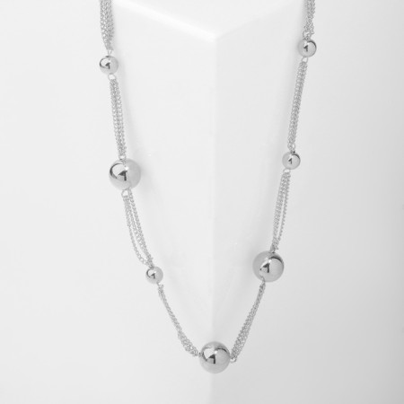 Beads "Vanguard" Halos, color silver, 40cm-2