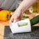 Spiral’s vegetable engine/juicer with a DOLAIN container, 2 in 1, 10 × 9.9 × 8.6 cm, the color is green, white