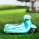 Pot "motorcycle" turquoise, 17x8.5x9cm