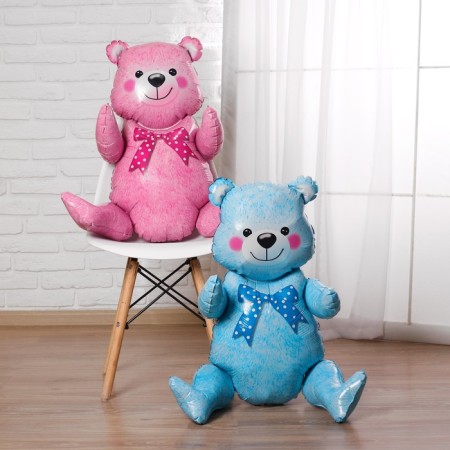 Foil ball 36 "Bear", the color is blue, under the air-2