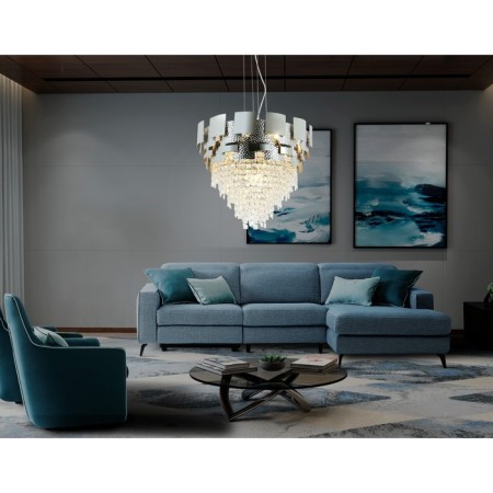 Crystal chandelier with Ambrella Light, Traditional, Tr5242, E14, Silver Color-4