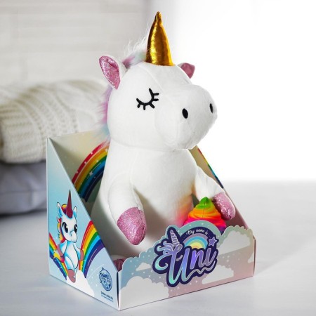Soft toy "Unicorn", with ice cream-6