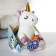 Soft toy "Unicorn", with ice cream