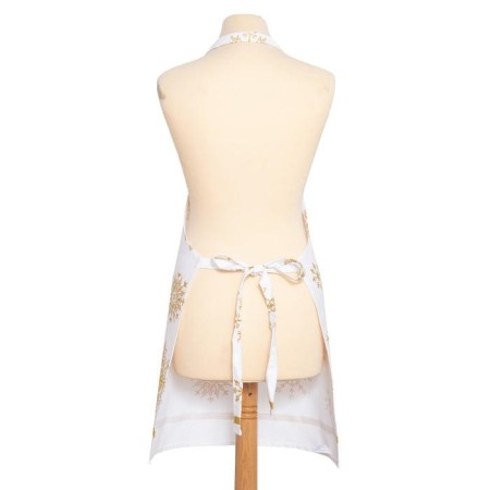 Apron "Ethel" Golden Snowflakes 60x65 cm, 100%HL, 190g/m2-5