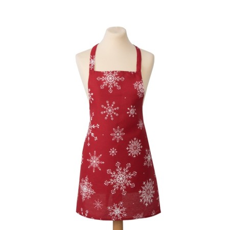 Apron "Dolyana" white snowflakes 60x65 cm, 100% cotton, 164 g/m2-3