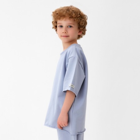 Children's T -shirt KAFTAN, p. 32 (110 - 116 cm), gray-6