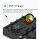 Hon surface Delvento V60V41B001, gas, 4 burners, black