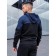 Sports costume men's ISee, size 48, dark blue color, black