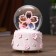 Souvenir polystone water ball light, music "kids at a large flower" mix 12x8x8 cm