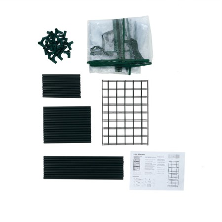Greenhouse-string 3 shelves (mesh) 46*24*80 cm, PVC film, met. Pipe D-12 mm-23