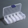Organizer for decor, mobile cells, 10 cells, 13 × 7.2 × 2.2 cm, the color is transparent