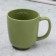 Ceramic olive mug, 450 ml, green color