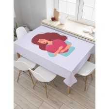 The tablecloth “hugging heart”, rectangular, oxford, size 120x145 cm