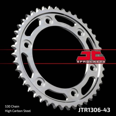 Legal star JTR1306-43, R1306-43, JT SPROCKETS, circuit 530, 43 teeth