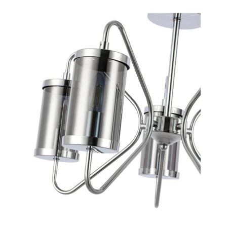 Ceiling EVOLUCE lamp. Sle102302-05. Valieri. 5x40 watts, E14, 53.5x53.5x39 cm, chromium color-7