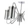Ceiling EVOLUCE lamp. Sle102302-05. Valieri. 5x40 watts, E14, 53.5x53.5x39 cm, chromium color