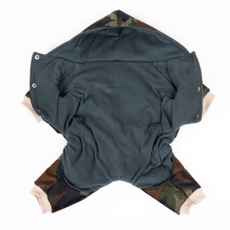 Zimovye overalls for animals “Camouflage”, M (DS 24-26, OG 34-36 cm, Osh 28 cm), mix-8