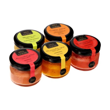 New Year. Gift set of "delicious New Year", honey+tea-8