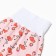Sliders on a wide elastic band, peach/flamingos color, height 68 cm
