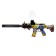 M416 automatic, lighting effects, shoots gel bullets