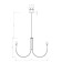 Suspended Freya Branches, E14, 8x40 W, 1100x1100x1100 mm