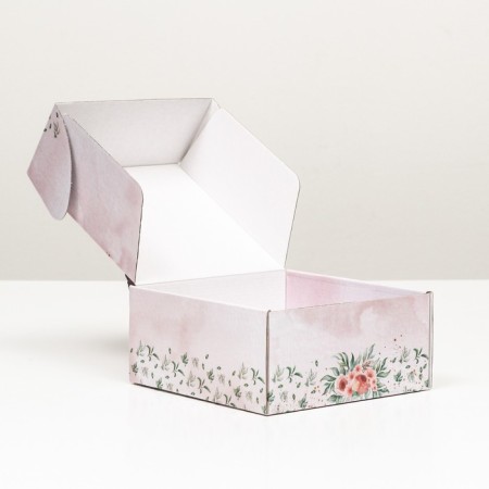 Self -charged box, without a window "With Love" 19 x 19 x 9 cm-2