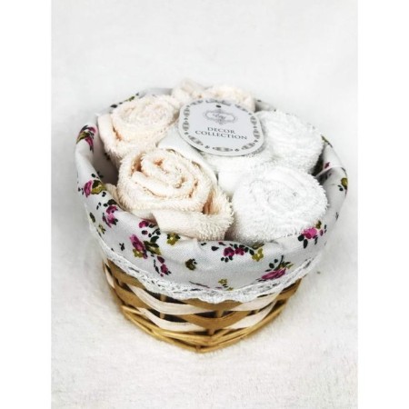 Set of napkins "Evita", size 30x30 cm - 6 pcs, color peach