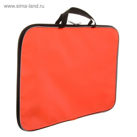 Folder for drawings and drawings A3, 470 x 350 x 20 mm, handles, textile, calligrata standard, orange, density 600d-2