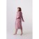 Women's bathrobe, size 50, purple-purple color