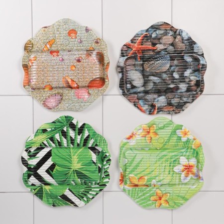 Bath pillow with suction cups "Relax", 33 × 33 cm, color mix-7