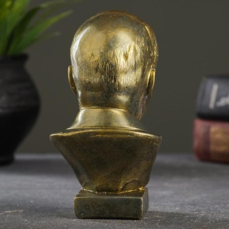 Bust V.I. Lenin brass 15x10x8cm-2