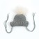 Knitted hat for dogs, with pompom, XS-S (head volume 22 cm, height 7.5 cm), mix