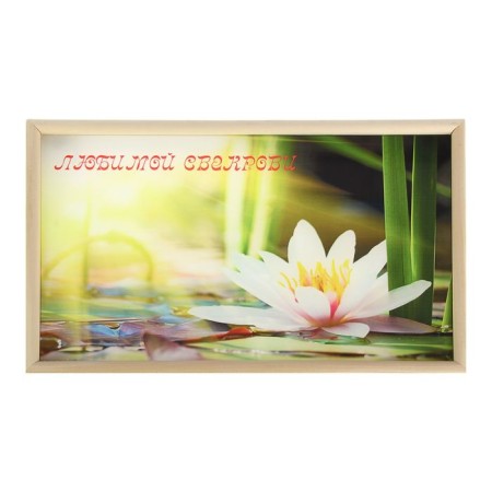 Table-to-be "flower on water", glass surface 50x30cm-1