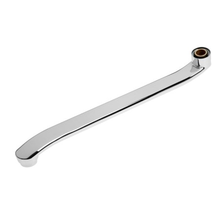 Pour for the Zein mixer, 3/4 ", curved, stainless steel, 35 cm, aerator plastic-2