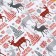 Glossy packaging paper "New Year's house", 70 x 100 cm, 1 sheet