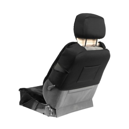 Autoshekhli universal SkyWay Arctic, artificial fur, set 2 objects, black S03001075-1