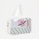 Cosmetic bag with lightning, white color
