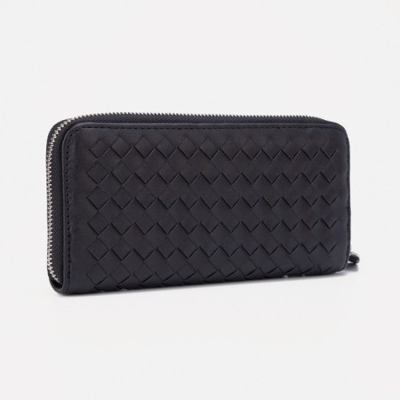 Women's wallet with lightning, black color-1