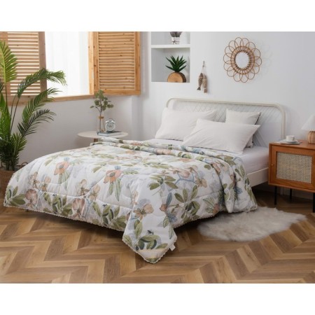 Aziza blanket, size 160x220 cm, green color-1