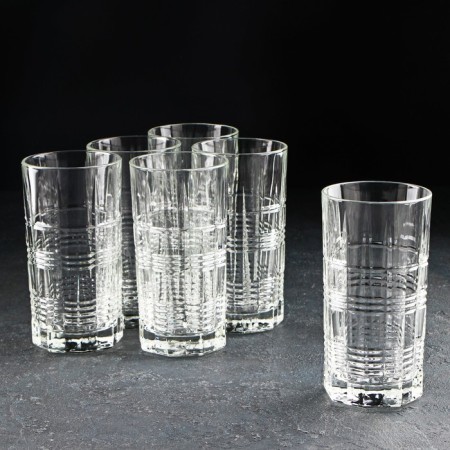 Set of high glass glasses Dallas, 380 ml, 6 pcs