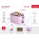 Toster Oursson to2104/PL, 750 W, defrosting/heating, 7 modes, lavender Provence