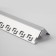 Built-in angular aluminum profile (external angle) for Elektrostandard LED tape, LL-2-ALP015, 2 m, color gray color