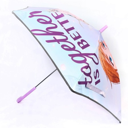 Children's umbrella. "Anna and Elsa", cold heart, 6 spokes d = 90 cm-11