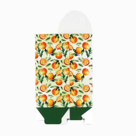 Folding box “Happy New Year!”, Mandarins, 9 x 19 x 6 cm, New Year-5