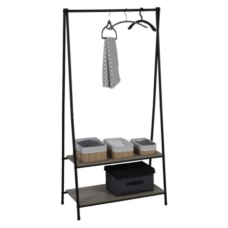 Axentia stand for clothing and storage, floor with 2 shelves, 80x160x40 cm-2