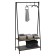 Axentia stand for clothing and storage, floor with 2 shelves, 80x160x40 cm