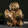 Climb "Angel sitting in his hand" 26x21x30 cm bronze, for a candle d = 6 cm
