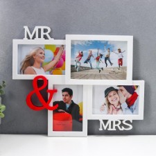 Photo frame plastic in 4 photos 10x15, 13x18 cm 