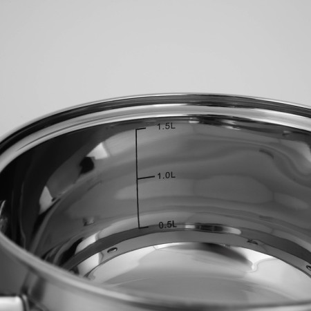 Grette stainless steel pan, 1.6 l, d = 16 cm, with a lid, the capsule, induction-4