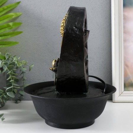 The desktop fountain from the network, backlight "Buddha's head and lotus flower in the circle" 21x21x28 cm-3